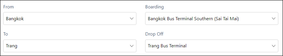 bangkok to trang bus ticket