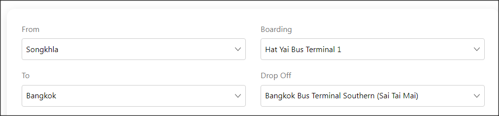 bus from hatyai to bangkok